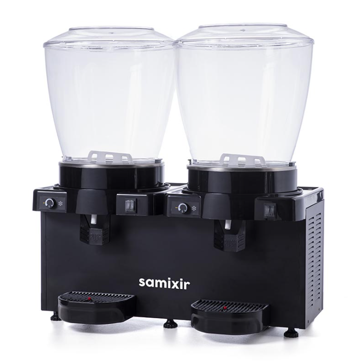 Samixir Panaromik Analog Twin Soğuk İçecek Dispenseri Karıştırıcılı 22+22 Litre MM44.AB (MM44.AB)