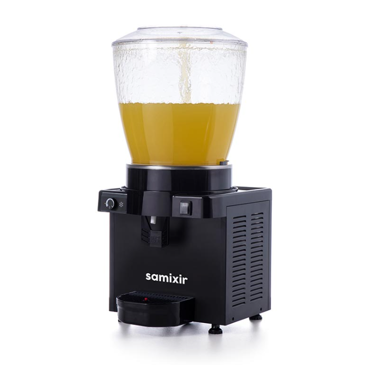 Samixir Panaromik Analog Soğuk İçecek Dispenseri Fıskiyeli 22 Litre Siyah S22.AB (S22.AB)