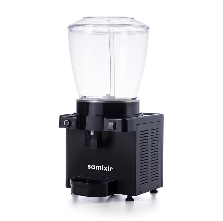 Samixir Panaromik Analog Soğuk İçecek Dispenseri Fıskiyeli 22 Litre Siyah S22.AB (S22.AB)