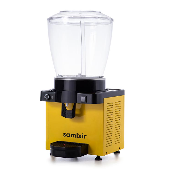 Samixir Panaromik Analog Soğuk İçecek Dispenseri Fıskiyeli 22 Litre Sarı S22.AY (S22.AY)
