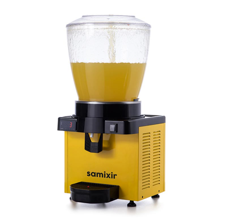 Samixir Panaromik Dijital Soğuk İçecek Dispenseri 22 Litre Sarı Fıskiyeli S22.DY (S22.DY)