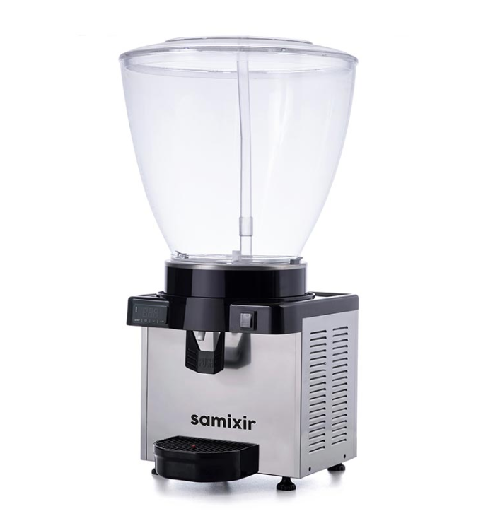 Samixir Panaromik Dijital Soğuk İçecek Dispenseri Fıskiyeli 40 Litre Inox S40.DI (S40.DI)