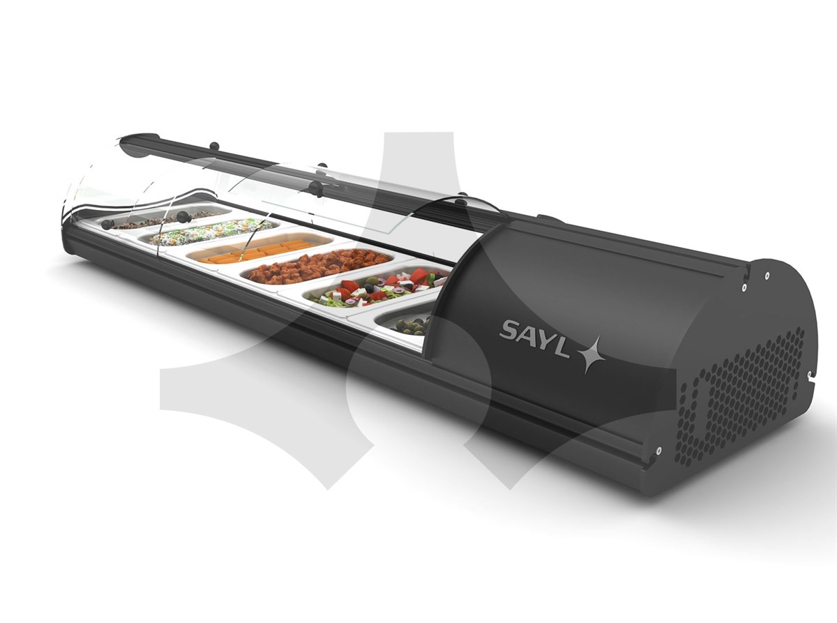 Sayl Self Servis Tapas Soğuk Teşhir Dolabı 4 GN 1/3 Kapasiteli 108x39x24 Cm S4N (Self Servis Tapas-S4N)