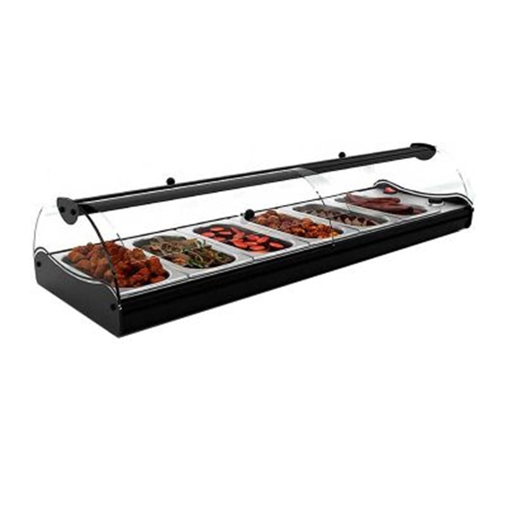 Sayl Self Servis Bano Maria Sıcak Teşhir Dolabı 6 GN 1/3 Kapasiteli Ledli 119x39x24 Cm CSS6L (Self Servis Bano Maria-CSS6L)