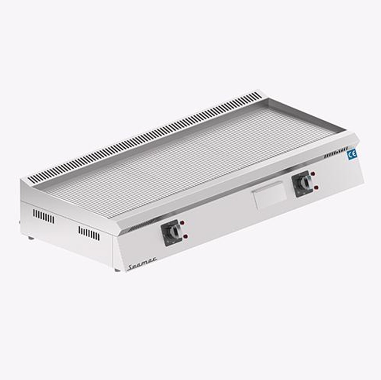Seamac Yağ Çekmeceli 120 cm Oluklu Pleyt Izgara Özel Seri Elektrikli EPD120O (EPD120O)