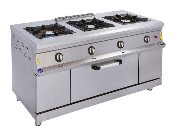 Görkem 3 Lü Kuzine Gazlı ve Lpg Li 150x72x85 Cm 803 (803)