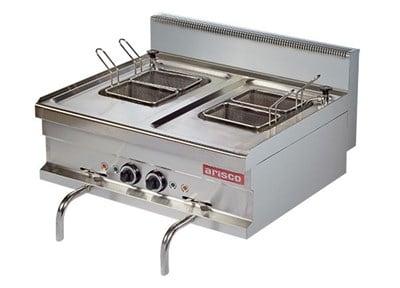 Arisco Elektrikli Makarna Haşlama Makinesi Su Doldurma ve Tahliye Vanalı 2x14 Litre EMH721-S / Pasta Cooker / Electric (EMH721-S)
