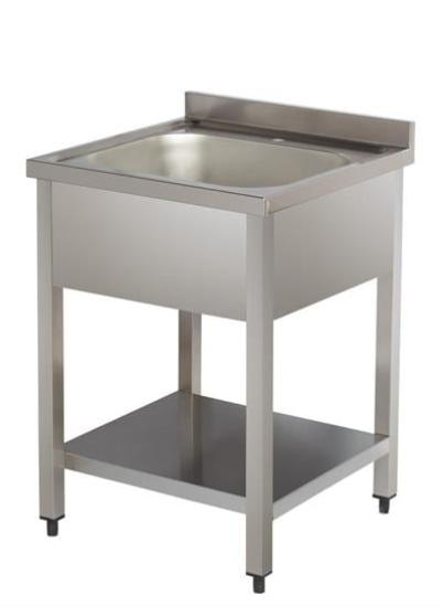 Arisco Tek Evyeli Paslanmaz Tezgah Alt Raflı 60x60x85 SN606D (SN606D)
