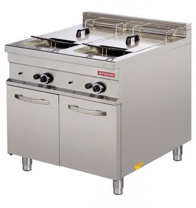 Arisco Gazlı Fritöz 2x20 Lt Doğalgaz Dolaplı Tahliyeli 900 lük Seri Ce Belgeli GF922 (GF922)