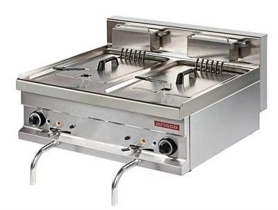 Arisco Elektrikli Çiftli Fritöz 2x11 Lt Profesyonel Tahliyeli Fritöz EF721-S (EF721-S)