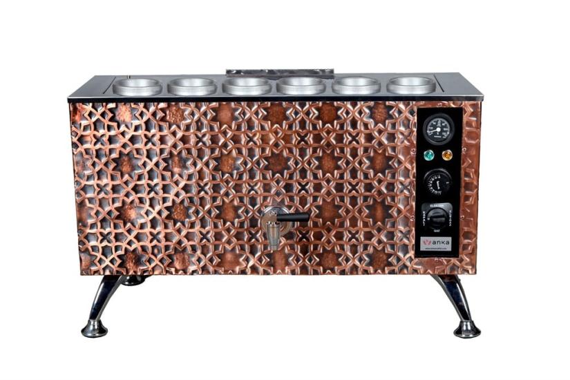 Anka 6 Demlikli Bakır Pro Elektrikli Full Otomatik Çay Kazanı APE6 (APE6)