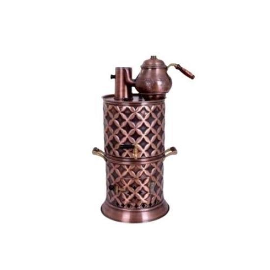 Anka Bakır Odunlu Semaver 5 Litre Bakır Semaver ODS5 (ODS5)