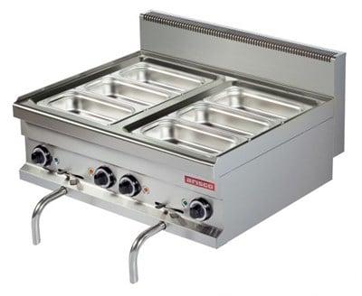 Arisco Elektrikli 2x1/1 GN Hazneli 6 lı Benmari 42 Lt Profesyonel 80x70x29 EB721-S (EB721-S)