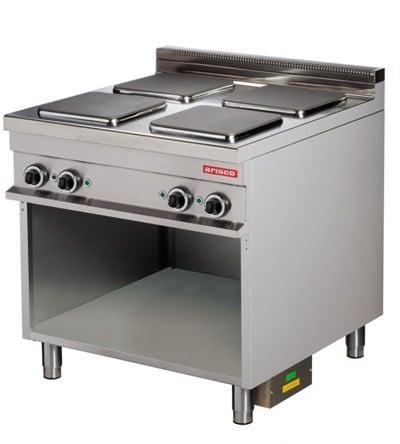 Arisco Elektrikli 4 lü Alt Açık Dolaplı Fırınsız Profesyonel 7 Pozisyonlu Isıtma 85x90x90 ER921 / Range / Electric (ER921)