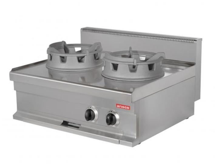 Arisco Gazlı Ce Belgeli 2 Li Wok Ocak Set Üstü 80x70x29 - WR721-S (WR721-S)