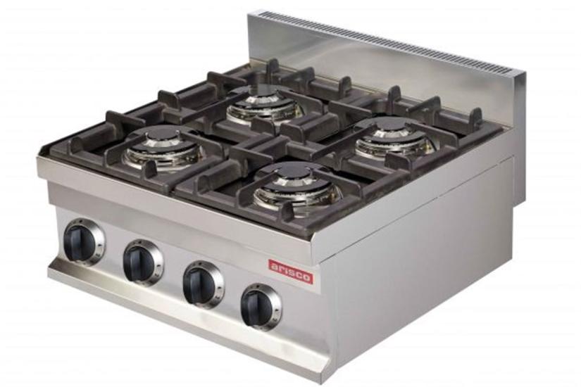 Arisco Set Üstü 4 Lü Ocak Doğalgaz Profesyonel Ocak Ce Belgeli 60x60x26,5 GC606 / GAS COOKER (GC606)