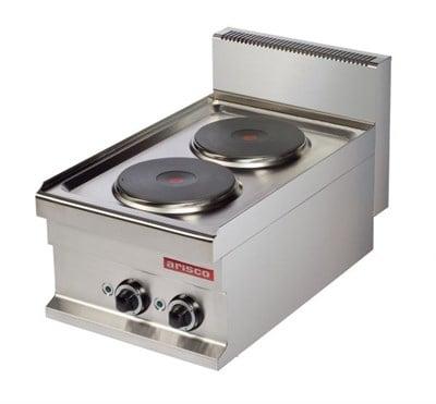 Arisco Set Üstü Elektrikli Ocak İki Pleytli Profesyonel 7 Pozisyonlu Isıtma ER711S / Range / Electric (ER711-S)