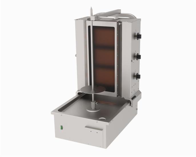 Atalay 3 Gözlü Döner Ocağı Gazlı Alttan Motorlu Camlı ADGC-3A (ADGC-3A)