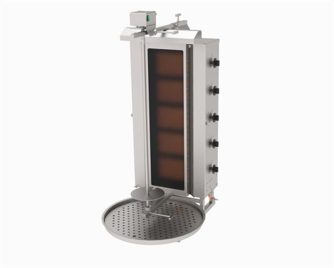 Atalay 5 Gözlü Döner Ocağı Gazlı Üstten Motorlu Camlı ADGC-5U (ADGC-5U)