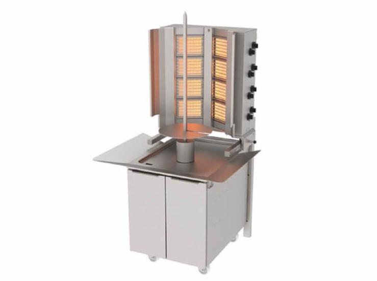 Atalay 8 Radyanlı Gazlı Döner Ocağı Sabit Duvara Monte ADG-8DS (ADG-8DS)
