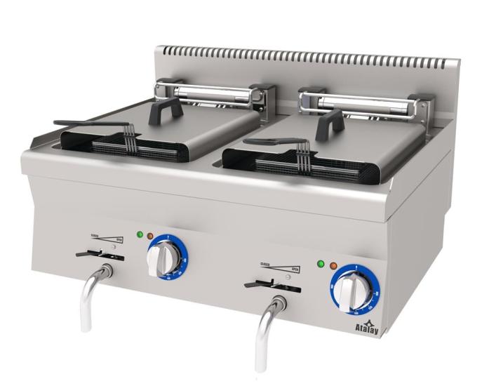 Atalay Elektrikli Fritöz 24 Litre Çiftli Fritöz 80x60x30 E AEF-860 (E AEF-860)