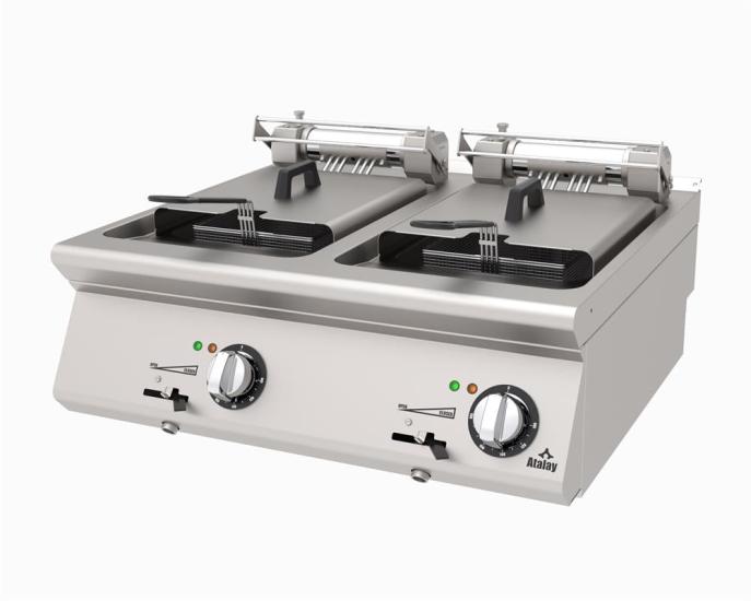 Atalay Elektrikli Fritöz 24 Litre Çiftli 80x73x30 cm AEF-873 (AEF-873)