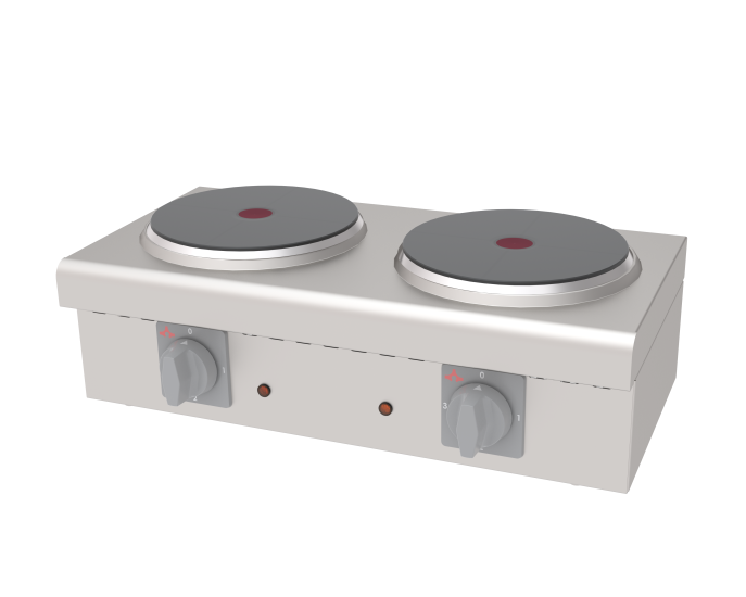 Atalay Set Üstü 2 Pleytli Mini Ocak Elektrikli 60x30x20 AEO-02 (AEO-02)