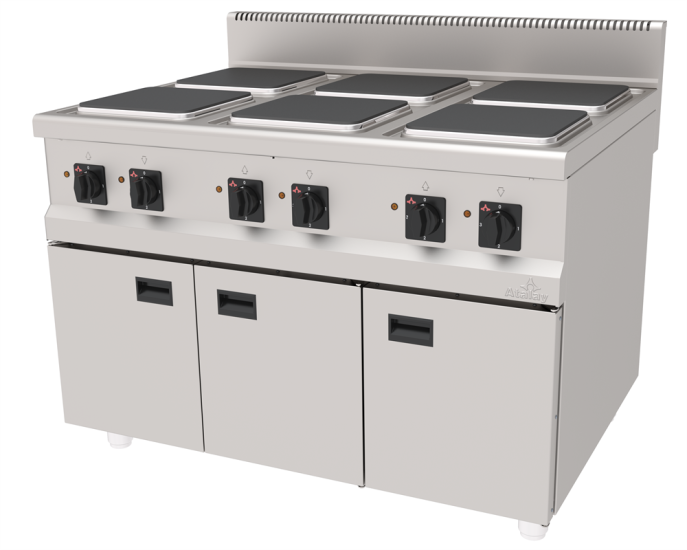 Atalay 6 Pleytli Elektrikli Ocak Alt Dolaplı 120x90x85 cm AEO-1290 (AEO-1290)