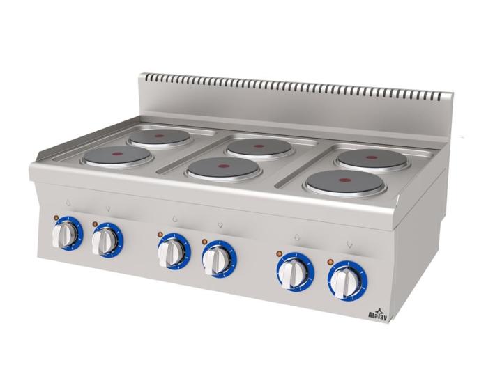 Atalay 6 Pleytli Set Üstü Ocak Elektrikli 100x60x30 cm E AEO-1060 (E AEO-1060)