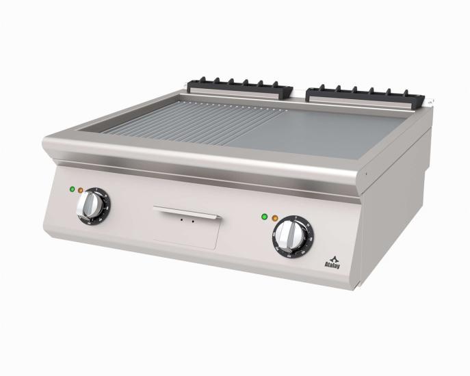 Atalay Elektrikli Pleyt Izgara Yarı Oluklu Yarı Düz Yüzey 80x73x30 cm AEI-873-ND (AEI-873-ND)