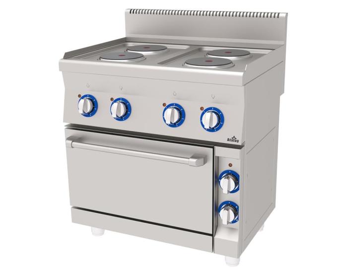 Atalay Kuzine 4 lü Elektrikli Fırınlı Kuzine 80x60x85 E AEK-860 (E AEK-860)