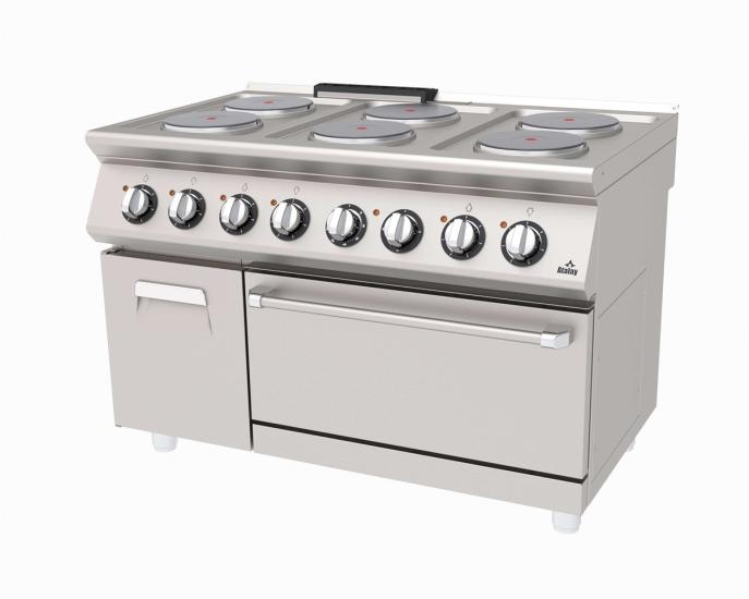 Atalay Kuzine 6 lı Elektrikli Fırınlı Kuzine Dolaplı 120x73x85 AEK-1273 D (AEK-1273 D)