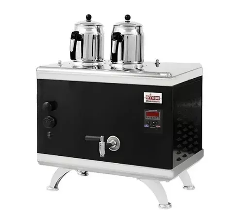 Ateşe 2 Demlikli Çay Kazanı Titanium Compact Dijital Gazlı/Elektrikli TCSGE02 (TCSGE02)
