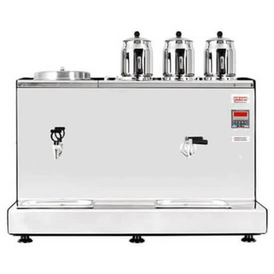 Ateşe Aspendos Smart Elektrikli 9 Litre İç Dem 3 Demlikli Çay Makinesi (STATIC ASE600) (STATIC ASE600)
