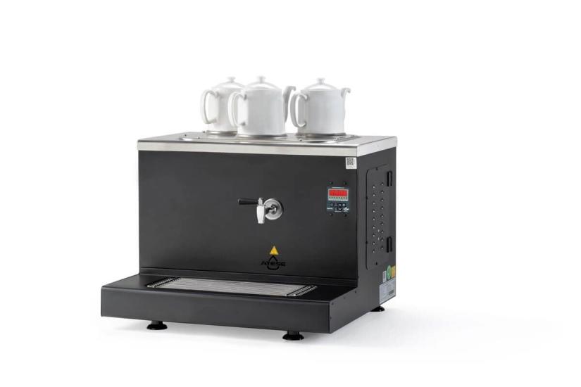 Ateşe Cappadocia Dijital Gaz+Elektrikli 3 Demlikli Çay Makinesi (STATIC CDGE3) (STATIC CDGE3)