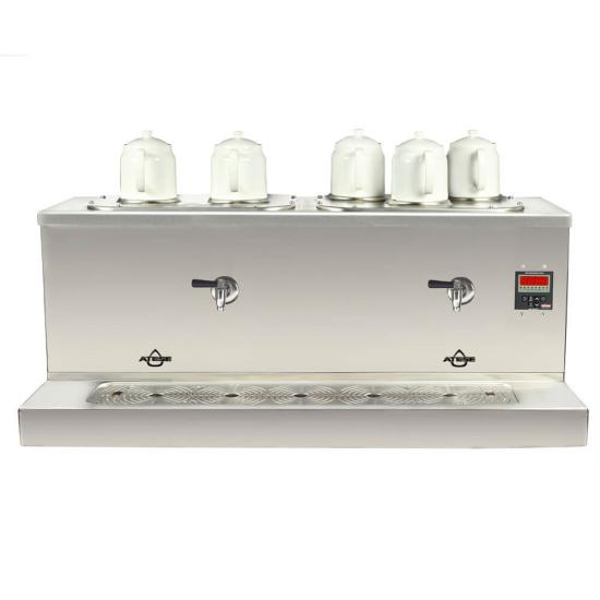 Ateşe Cappadocia Smart Elektrikli 5 Demlikli Çay Makinesi (INOX CSE5) (INOX CSE5)