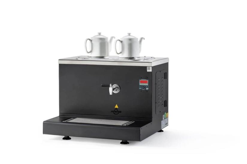 Ateşe Cappadocia Smart Gaz+Elektrikli 2 Demlikli Çay Makinesi (STATIC CSGE2) (STATIC CSGE2)
