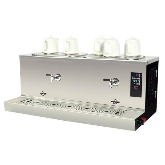 Ateşe Cappadocia Smart Plus Elektrikli 5 Demlikli Çay Makinesi (INOX CSPE5) (INOX CSPE5)