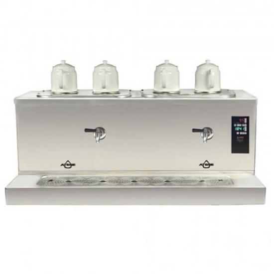 Ateşe Cappadocia Smart Plus Elektrikli 4 Demlikli Çay Makinesi (INOX CSPE4) (INOX CSPE4)