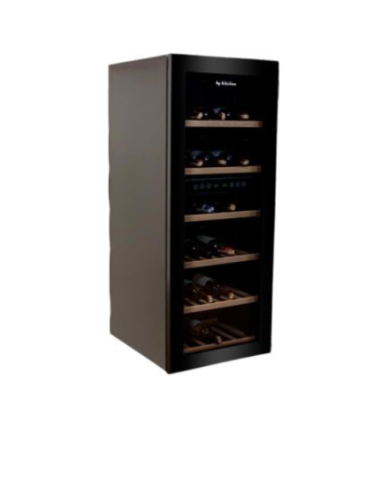 By Kitchen 6 Raflı Şarap Dolabı WC-73B Siyah (WC-73B)