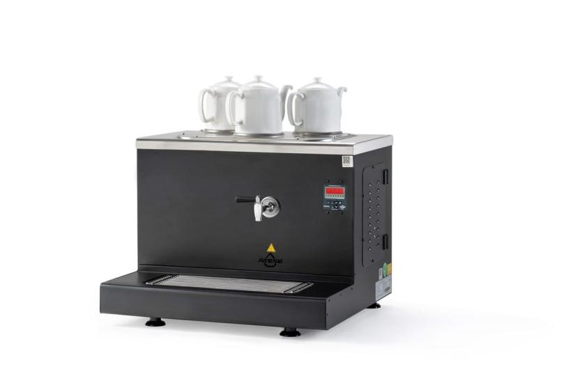 Ateşe Cappadocia Dijital Elektrikli 3 Demlikli Çay Makinesi (STATIC CDE3) (STATIC CDE3)