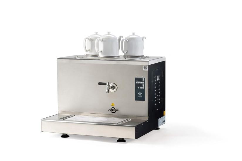 Ateşe Cappadocia Smart Plus Elektrikli 3 Demlikli Çay Makinesi (INOX CSPE3) (INOX CSPE3)