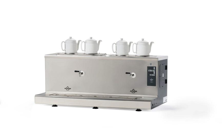 Ateşe Cappadocia Smart Plus Elektrikli 4 Demlikli Çay Makinesi (STATIC CSPE4) (STATIC CSPE4)