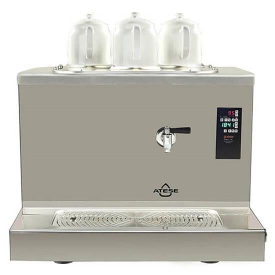 Ateşe Cappadocia Smart Plus Gaz+Elektrikli 3 Demlikli Çay Makinesi (INOX CSPGE3) (INOX CSPGE3)