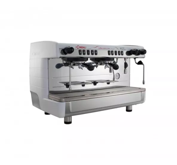 Cimbali M23 UP DT/2 Tam Otomatik Tall Cup Espresso Kahve Makinesi, 2 Gruplu beyaz