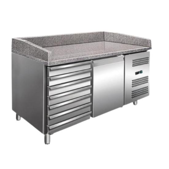 Coldera Pizza Hazırlık Dolabı 7 Çekmeceli ve Granitli PZ 1610 TN (PZ 1610 TN)