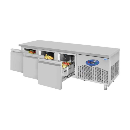 CSA Cihaz Altı Buzdolabı 3 Çekmeceli 210 Litre 188x70x55 cm CS.CİH.3.700 (CS.CİH.3.700)
