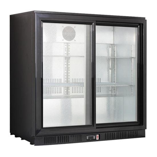 CSA Bar Arkası Şişe Soğutucu 2 Sürgü Kapılı 92x50x91 cm CS.B.250.SK (CS.B.250.SK)