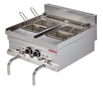 Arisco Elektrikli Makarna Haşlama Makinası Su Doldurma Vanası Tahliyeli 2x14 Lt Kapasite Profesyonel 4 Sepetli EMH606 (EMH606)