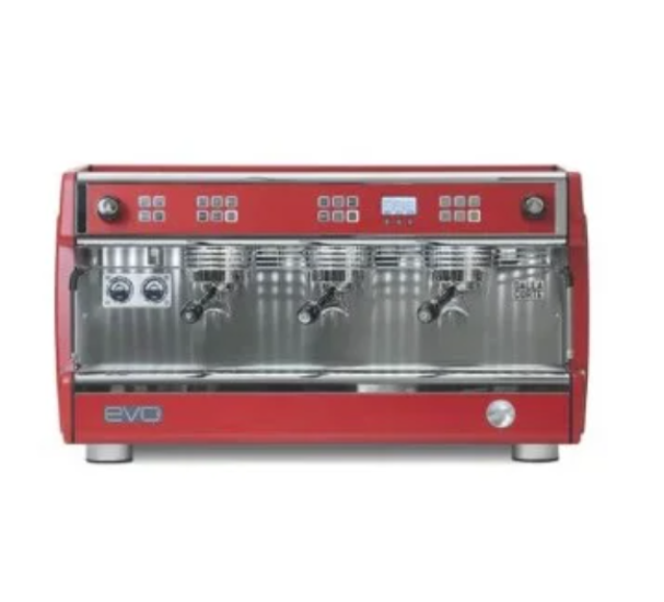 Dalla Corte Evo Barista Kahve Makinesi 3 Gruplu Kırmızı (EVO2-H-3-R)
